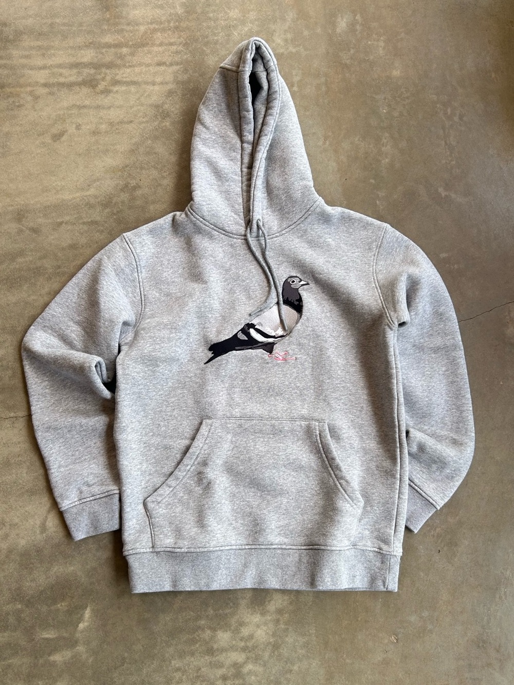 Staple NYC Gray Hoodie with Black & White Pigeon Graphic